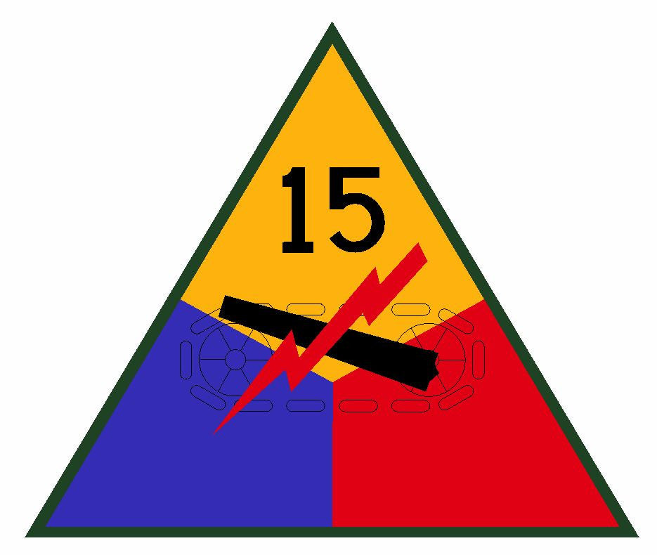 15th Armored Division Sticker Military Decal M364 - Winter Park Products