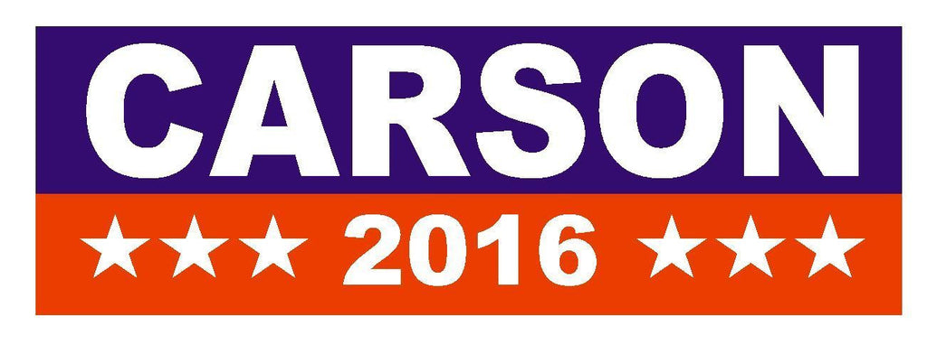 Carson 2016 Dr Ben carson FOR PRESIDENT BUMPER STICKER  D829 - Winter Park Products