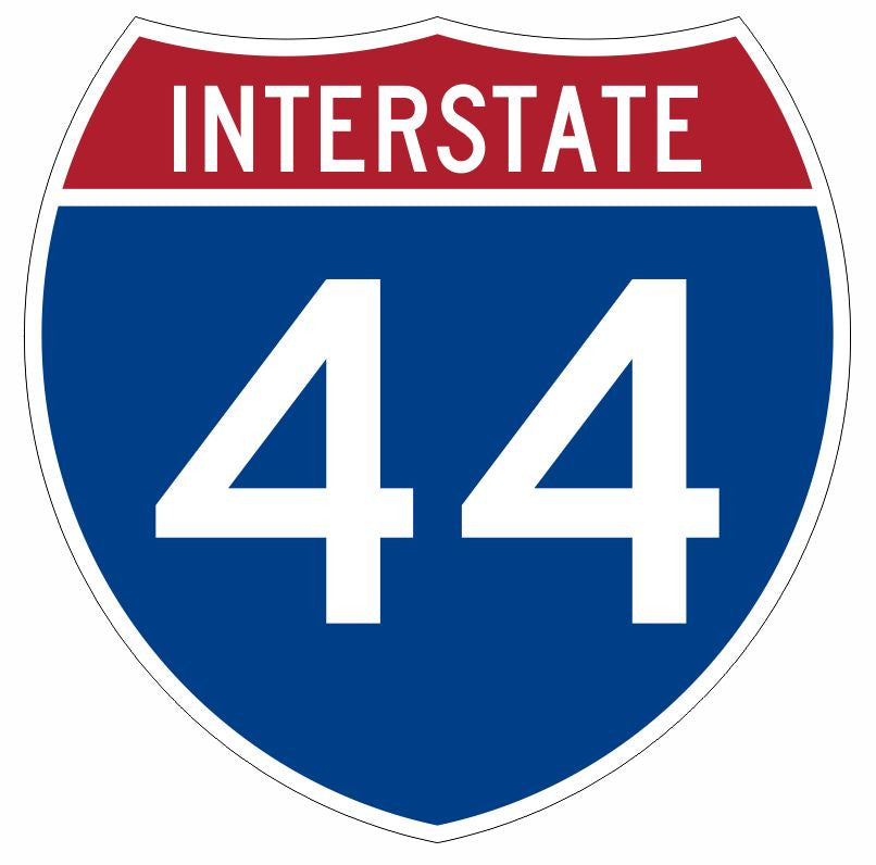 Interstate 44 Sticker Decal R907 Highway Sign - Winter Park Products