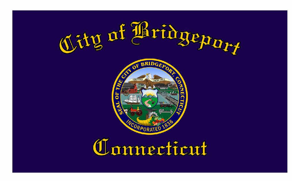 Bridgeport Connecticut Flag Sticker / Decal F670 - Winter Park Products