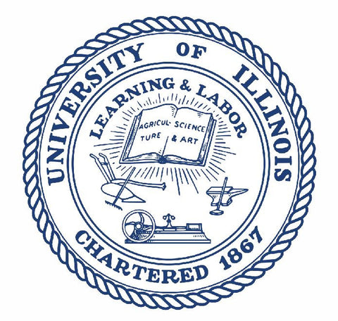 University of Illinois Seal Sticker Decal R817 - Winter Park Products