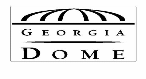Georgia Dome Sticker Decal S42 - Winter Park Products