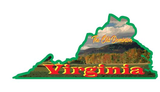 Virginia Sticker Decal R7080