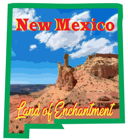 New Mexico Sticker Decal R7065