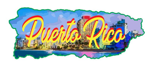 Puerto Rico Sticker Decal R7085