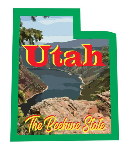 Utah Sticker Decal R7078