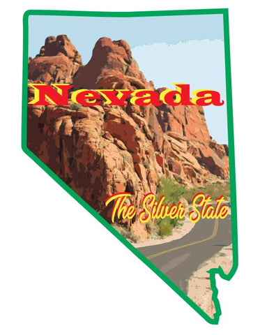 Nevada Sticker Decal R7062