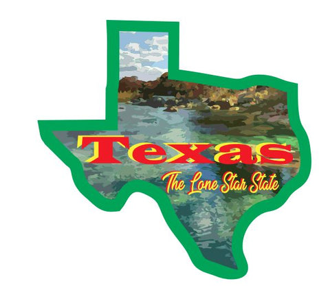 Texas Sticker Decal R7077