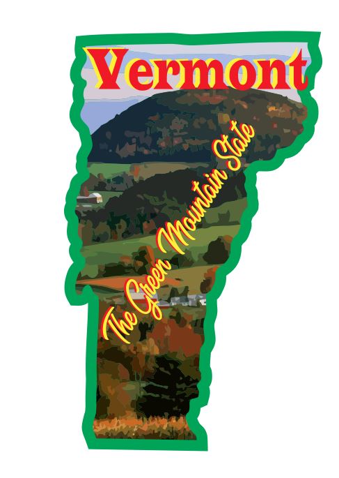 Vermont Sticker Decal R7079