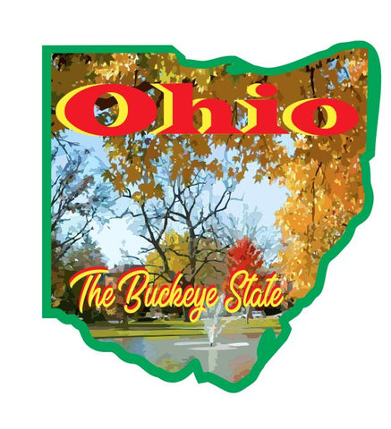 Ohio Sticker Decal R7070