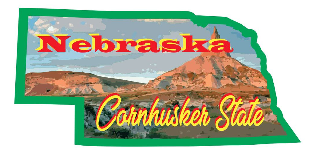 Nebraska Sticker Decal R7061