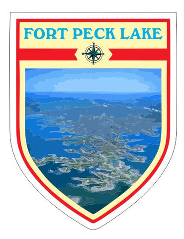 Fort Peck Lake Sticker Decal R7057
