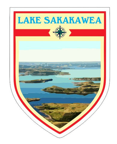 Lake Sakakawea Sticker Decal R7051