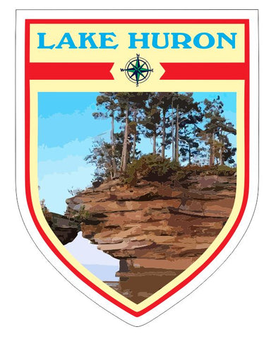 Lake Huron Sticker Decal R7041
