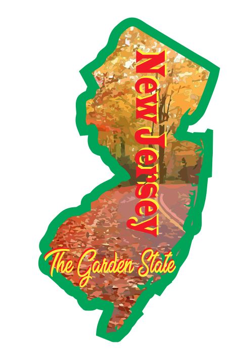 New Jersey Sticker Decal R7064