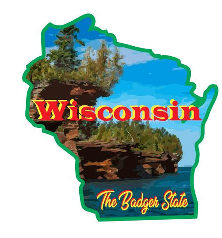 Wisconsin Sticker Decal R7083