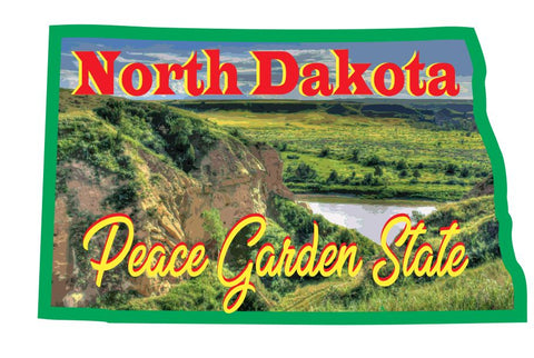 North Dakota Sticker Decal R7068