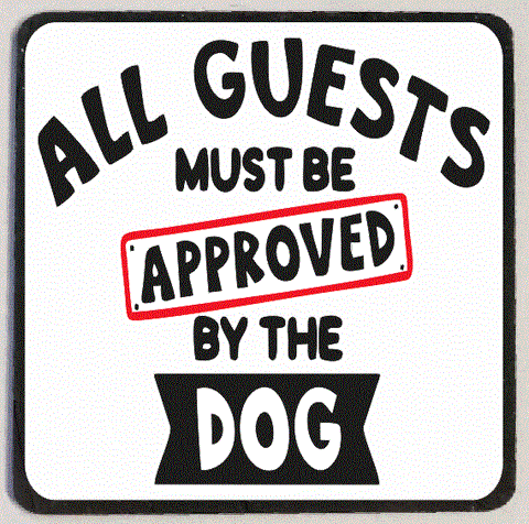 M235 Approved By The Dog Funny Refrigerator Magnet