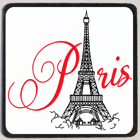 M202 Paris France Eiffel Tower Refrigerator Magnet
