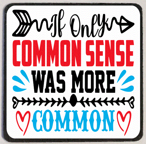 M201 Common Sense Refrigerator Magnet