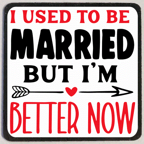 M239 I Used To Be Married Refrigerator Magnet
