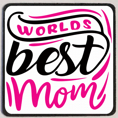 M194 Worlds Best Mom Refrigerator Magnet