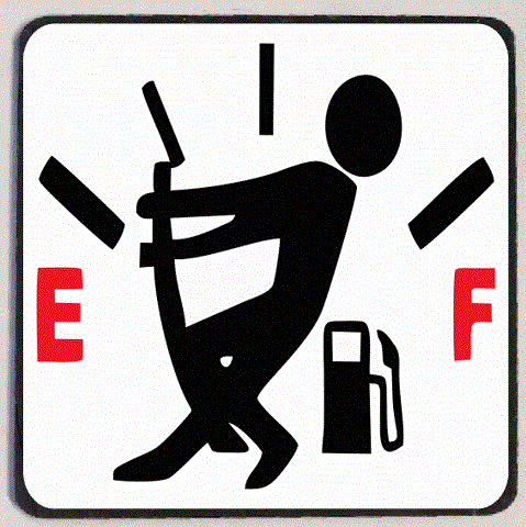 M236 Empty Gas Tank Funny Refrigerator Magnet