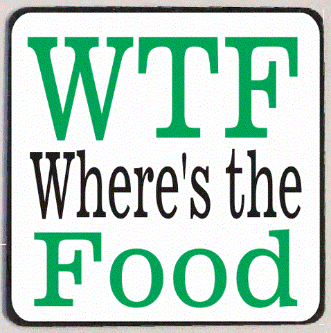 M200 WTF Where's The Food Refrigerator Magnet