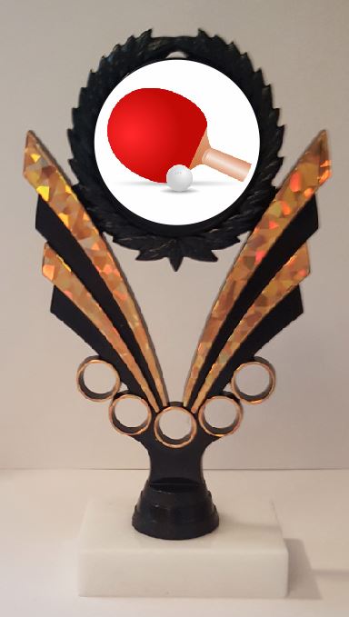 Table Tennis Trophy 7-1/4" Tall  AS LOW AS $3.99 each FREE SHIPPING T06N8