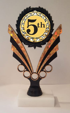 5th Place Trophy 7-1/4" Tall  AS LOW AS $3.99 each FREE SHIPPING T06N17