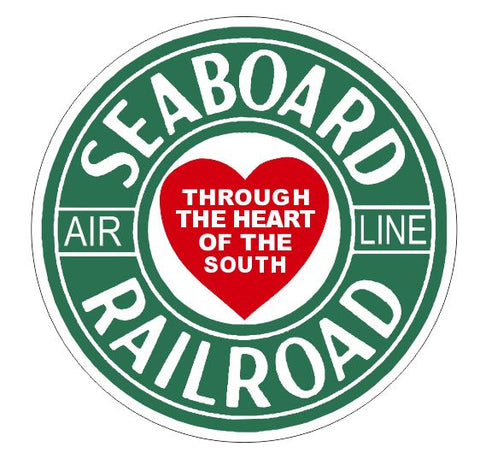 Seaboard Railroad Sticker R7097 Railroad Railway Train Sign YOU CHOOSE SIZE