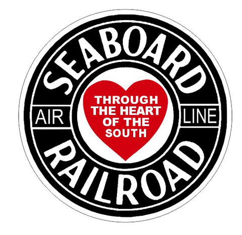 Seaboard Railroad Sticker R7095 Railroad Railway Train Sign YOU CHOOSE SIZE