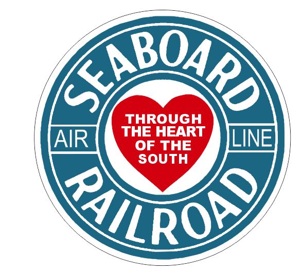 Seaboard Railroad Sticker R7096 Railroad Railway Train Sign YOU CHOOSE SIZE