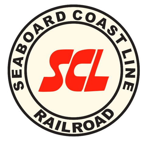Seaboard Coast Line Sticker R7092 Railroad Railway Train Sign YOU CHOOSE SIZE