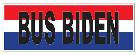 Bus Biden Funny Bumper Sticker or Helmet Sticker D7197