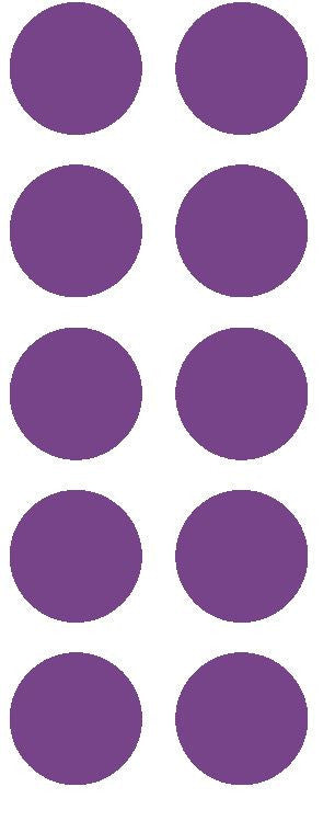 1-1/2" Lavender Round Color Coded Inventory Label Dots Stickers - Winter Park Products