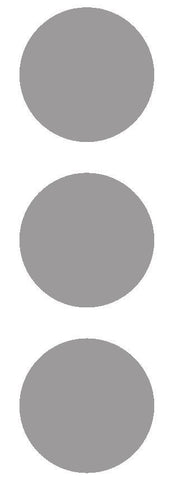 2-1/2" Silver Round Color Code Inventory Label Dots Stickers - Winter Park Products