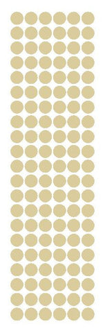 3/8" Beige Tan Round Vinyl Color Code Inventory Label Dot Stickers - Winter Park Products