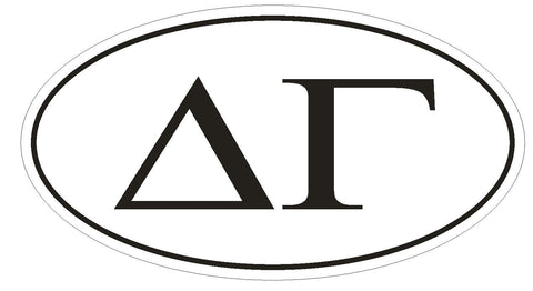 Delta Gamma Sorority EURO OVAL Bumper Sticker or Helmet Sticker D575 - Winter Park Products