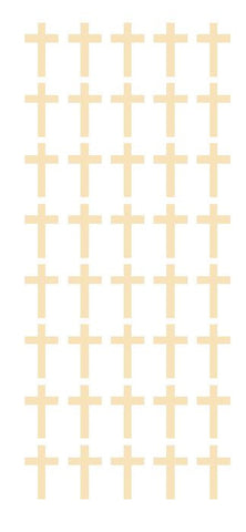 1" Ivory Cross Stickers Envelope Seals Religious Church School arts Crafts - Winter Park Products
