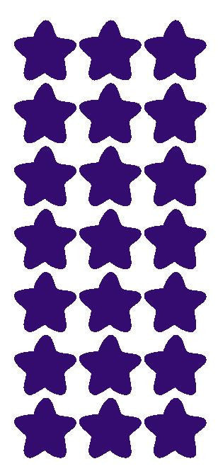 1-1/4" Purple Star Stickers Wedding Envelope Seals School Arts & Crafts - Winter Park Products