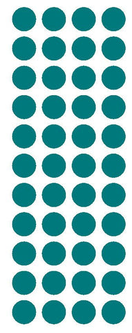 3/4" Turquoise Round Color Code Inventory Label Dot Stickers - Winter Park Products
