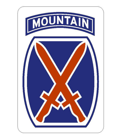 10th Mountain Sticker R438 - Winter Park Products