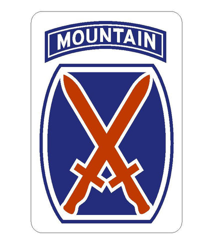 10th Mountain Sticker R438 - Winter Park Products