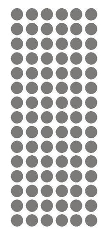1/2" DK GRAY GREY Round Vinyl Color Coded Inventory Label Dots Stickers - Winter Park Products