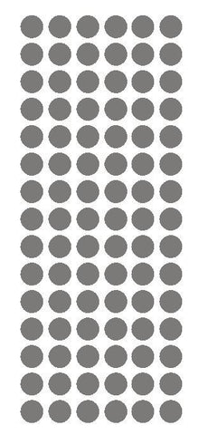 1/2" DK GRAY GREY Round Vinyl Color Coded Inventory Label Dots Stickers - Winter Park Products
