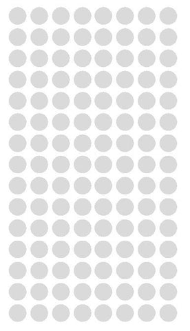 1/4" Lt GREY GRAY Round Color Coding Inventory Label Dots Stickers - Winter Park Products