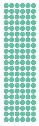 3/8" Mint Green Round Vinyl Color Code Inventory Label Dot Stickers - Winter Park Products