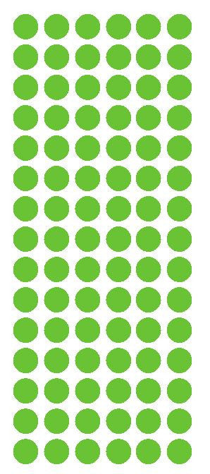 1/2" LIME GREEN Round Vinyl Color Coded Inventory Label Dots Stickers - Winter Park Products
