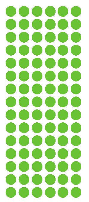 1/2" LIME GREEN Round Vinyl Color Coded Inventory Label Dots Stickers - Winter Park Products